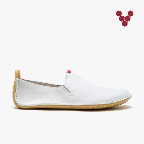 Vivobarefoot Ababa II Mens Slip On Shoes White UK LOTN